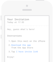 An invite letter illustration