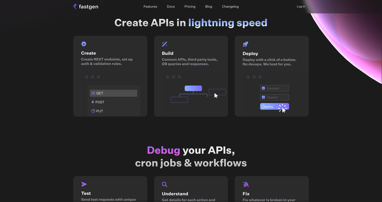 [Fastgen](https://www.playbook.com/s/evilmartians/D5zdcdF368aez9XxEMJoMey8?assetToken=cZbSScqEPzxesUxrYUBYj1TD): Clear and direct incentives describing the product