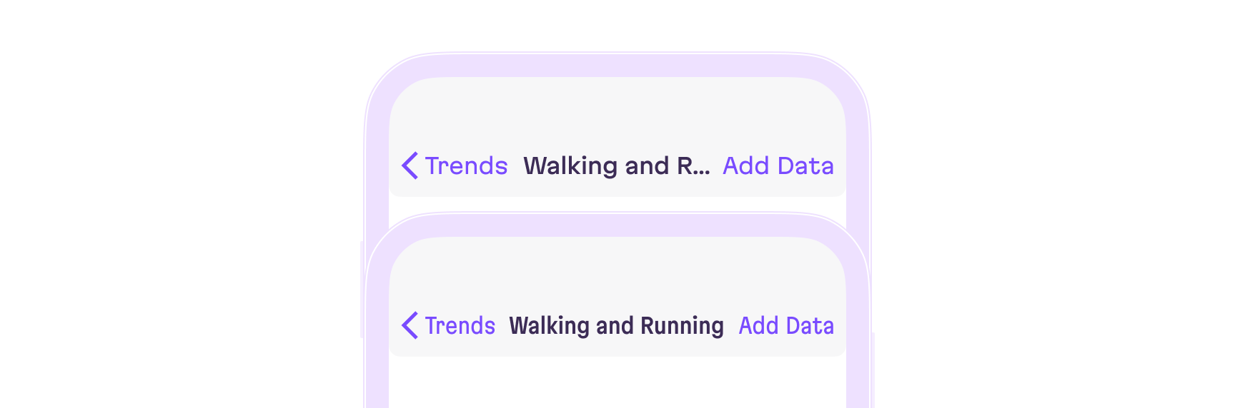 A mockup showing the potential benefit of dynamic font width compression