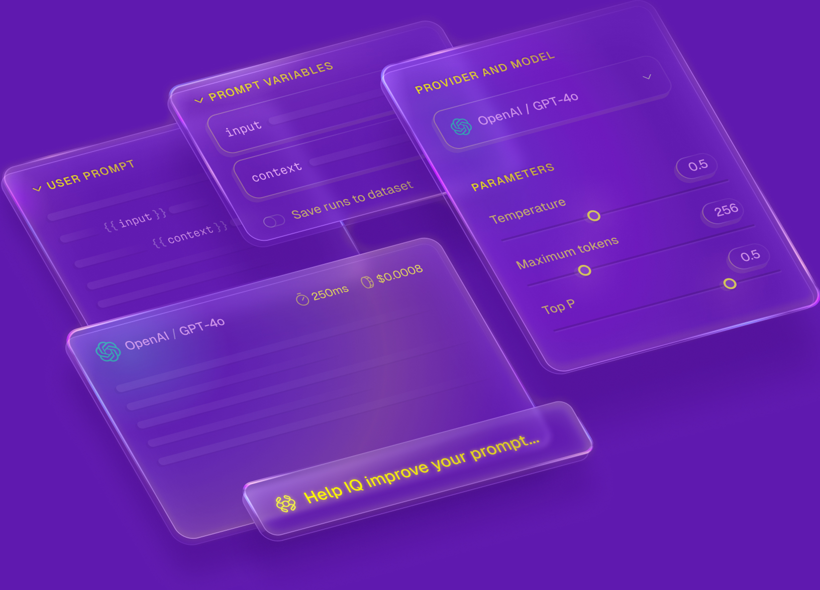 Cover for UI for Quotient AI: the developer tool for prompt engineers