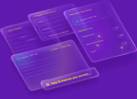 Cover for UI for Quotient AI: the developer tool for prompt engineers